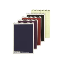 TOPS Steno Pad, 6" x 9", Gregg Ruled, Assorted Colors, 80 Sheets/Pad (80223)