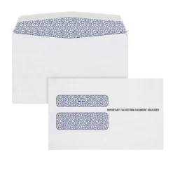TOPS Tax Form Envelopes, 5 5/8 x 9, White, 100/Pack (7985E100)