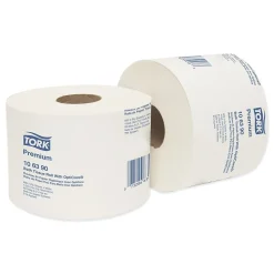 Tork Premium Bath Tissue Roll with OptiCore, Septic Safe, 2-Ply, White, 800 Sheets/Roll, 36/Carton (TRK106390)