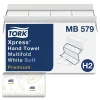 Tork Premium Soft Xpress 3-Panel Multifold Hand Towels, 9.13" x 9.5", 135/Packs, 16 Packs/Carton (TRKMB579)