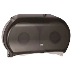 Tork® Twin Jumbo Roll Bath Tissue Dispenser, 19.29 x 5.51 x 11.83, Smoke/Gray