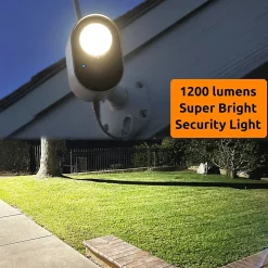 Toucan Floodlight Wireless Outdoor Smart Plug-In Security Camera with Night Vision, 2-Way Talk, Siren (TSLC10WU)