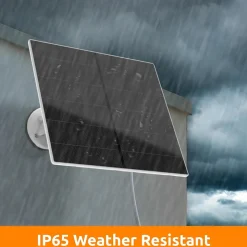 Toucan Solar Panel Charger 9.8 ft. Charging Cable IP65 Weather Resistant Adjustable Wall Mount (TNTSCP05GR)