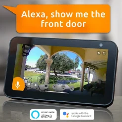 Toucan V3 Wireless Battery Operated Video Doorbell, Chime, Night Vision, Wi-Fi, IP56 Weather Resistant, Black