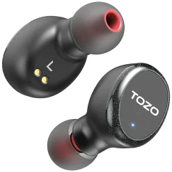 TOZO T10S Wireless Earbuds, Bluetooth, Black (TOZOT10SBLK)