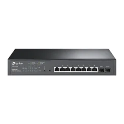 TP-LINK JetStream 8-Port Gigabit Ethernet PoE+ Managed Switch, 20Gbps, Black (TL-SG2210MP)