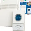 Trademark Global Wireless Smart Door Chime, White (72-20488)