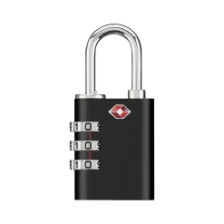 Travel Smart 3-Digit Combination Lock, Black (TS390XR)