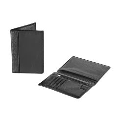 Travel Smart Faux Leather RFID-Blocking Passport Wallet, Black, 8.25" (TS271)