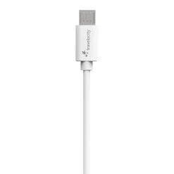 Travelocity Braided USB Micro Cable, 4 ft., White (TVPD-BC4M)