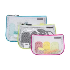 Travelon 3-Piece Polyester Travel Pouch Set, Assorted Colors (43108-510)