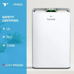 Treblab Turonic Premium HEPA Air Purifier & Humidifier, White (PH950)