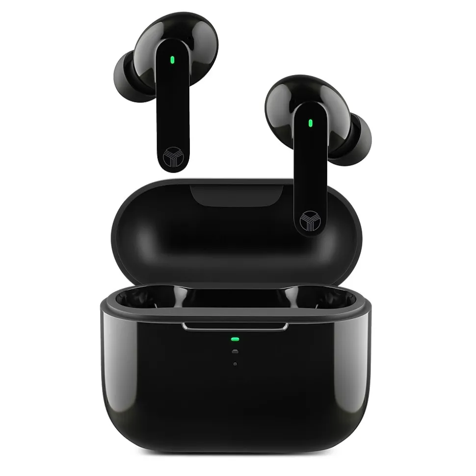 TREBLAB X1 True Wireless Earbuds, Waterproof IPX4, Bluetooth, Black