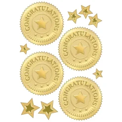 TREND 2" Congratulations (Gold) Award Seals Stickers (T-74011-6)
