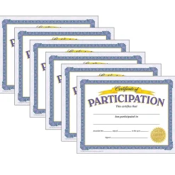 TREND Certificate of Participation Classic Certificates, 30 Per Pack, 6 Packs (T-11303-6)