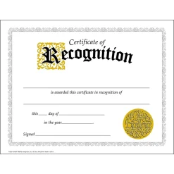 TREND Certificate of Recognition Classic Certificates, 30 Per Pack, 6 Packs (T-2564-6)