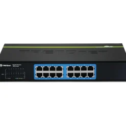 TRENDnet 16-Port Gigabit Ethernet Unmanaged Switch, 10/100/1000 Mbps, Black (TEG-S16DG)
