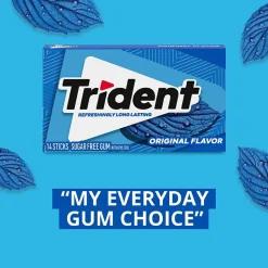 Trident Original Gum, 14 Pieces/Pack, 12/Box (MOZ01108)
