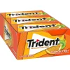 Trident Sugar Free Tropical Twist Gum, 14 Pieces/Pack, 12/Box (MOZ01110)