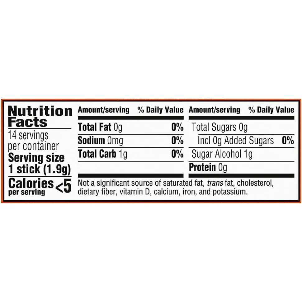 Trident Sugar Free Tropical Twist Gum, 14 Pieces/Pack, 12/Box (MOZ01110)