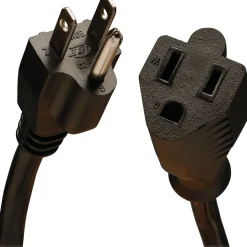 Tripp Lite 6' Extension Cord, 14 AWG, Black (P024-006)