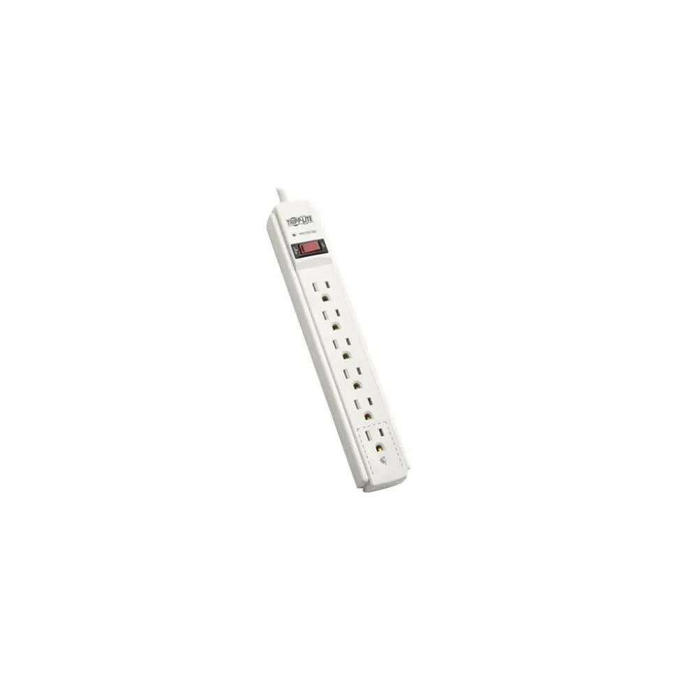 Tripp Lite 6 Outlet Surge Protector, 6' Cord, 790 Joules (TLP606TAA)