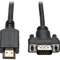 Tripp Lite 6' SVGA to HDMI Video Cable, Male to Male, Black (P566-006-VGA)