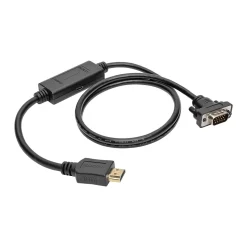 Tripp Lite 6' SVGA to HDMI Video Cable, Male to Male, Black (P566-006-VGA)