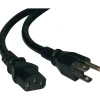 Tripp Lite 3-ft Standard Power Cord (M/M), NEMA 5-15P to IEC 60320 C13, Black (P006-003)