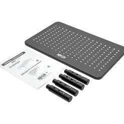 Tripp Lite Monitor Riser for Desk, 14 x 9 in., Height Adjustable, Metal, Black (MR1411M)