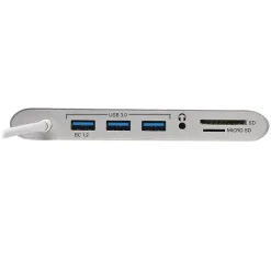 Tripp Lite 3-Port USB 3.0 Hub, White (U442-DOCK1)