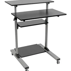 Tripp Lite Rolling Standing Desk/Workstation on Wheels, Height Adjustable, Mobile