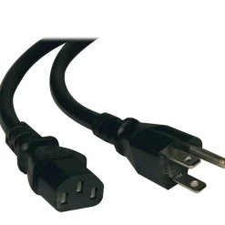 Tripp Lite Universal Computer Power Cord, 10', 10 A, 18 AWG, Black (TRPP006010)