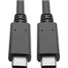 Tripp Lite USB C Cable USB 3.1 Gen 2 w/ 5A Rating 20V M/M USB Type C USB Type-C USB-C 3ft 3' (U420-003-G2-5A)
