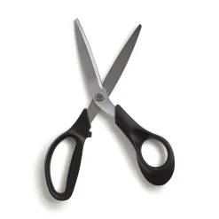 TRU RED™ Ergonomic 8" Stainless Steel Scissors, Bent Handle (TR55227)