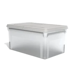 TRU REDâ„¢ Hanging File Box, Hinge Lid, Letter Size, Clear (TR58303)