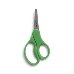 TRU RED™ Junior 5" Kids Pointed Tip Stainless Steel Scissors, Straight Handle, Right & Left Handed, 2/Pack (TR55053)