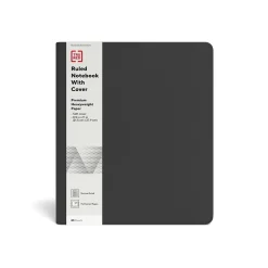TRU REDâ„¢ Large Folio Soft Cover Ruled Notebook, Black (TR54992)