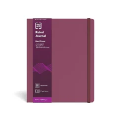 TRU RED™ Large Hard Cover Ruled Journal, Purple (TR55730)