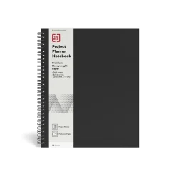 TRU REDâ„¢ Large Soft Cover Project Planner Notebook, Black (TR54986)