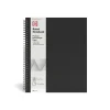 TRU RED™ Large Soft Cover Ruled Notebook, Black (TR54984)