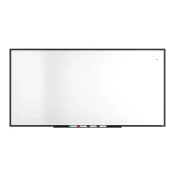 TRU RED™ Magnetic Porcelain Dry Erase Board, Black Frame, 8' x 4' (TR61191)