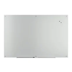 TRU RED™ Magnetic Tempered Glass Dry Erase Board, White, 6' x 4' (TR61197)