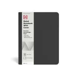 TRU REDâ„¢ Medium Folio Soft Cover Ruled Notebook, Black (TR54993)