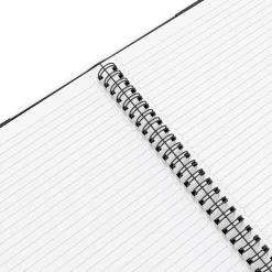 TRU RED™ Medium Folio Soft Cover Ruled Notebook, Black (TR54993)