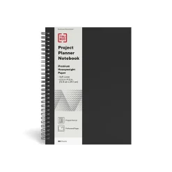 TRU REDâ„¢ Medium Soft Cover Project Planner Notebook, Black (TR54989)