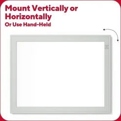 TRU RED Melamine Dry-Erase Whiteboard, Aluminum Frame, 8.5