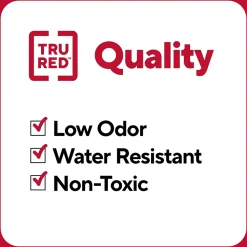 TRU RED™ Pen Permanent Markers, Twin Tip, Black, 4/Pack (TR57829)