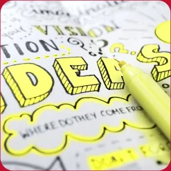 TRU RED™ Pocket Stick Highlighter with Grip, Chisel Tip, Yellow, Dozen (TR54580)