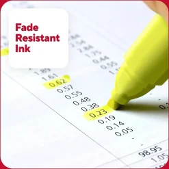 TRU RED™ Pocket Stick Highlighter with Grip, Chisel Tip, Assorted, 5/Pack (TR54584)